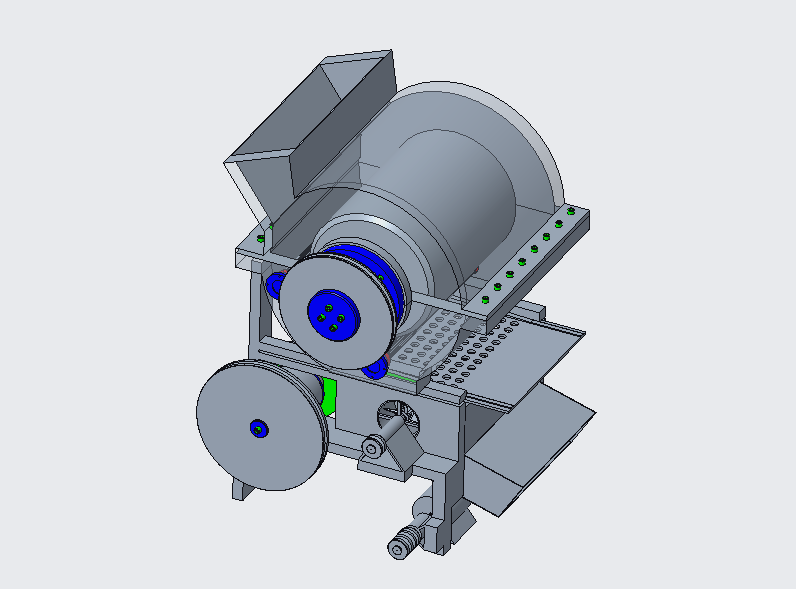 W1411-一种板栗脱壳去皮机设计-去壳机【说明+9张CAD图+proe三维】