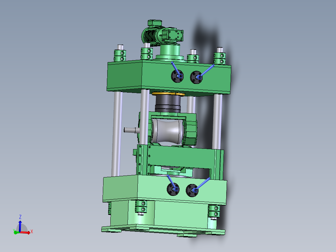 棒材圆钢二辊矫直机设计