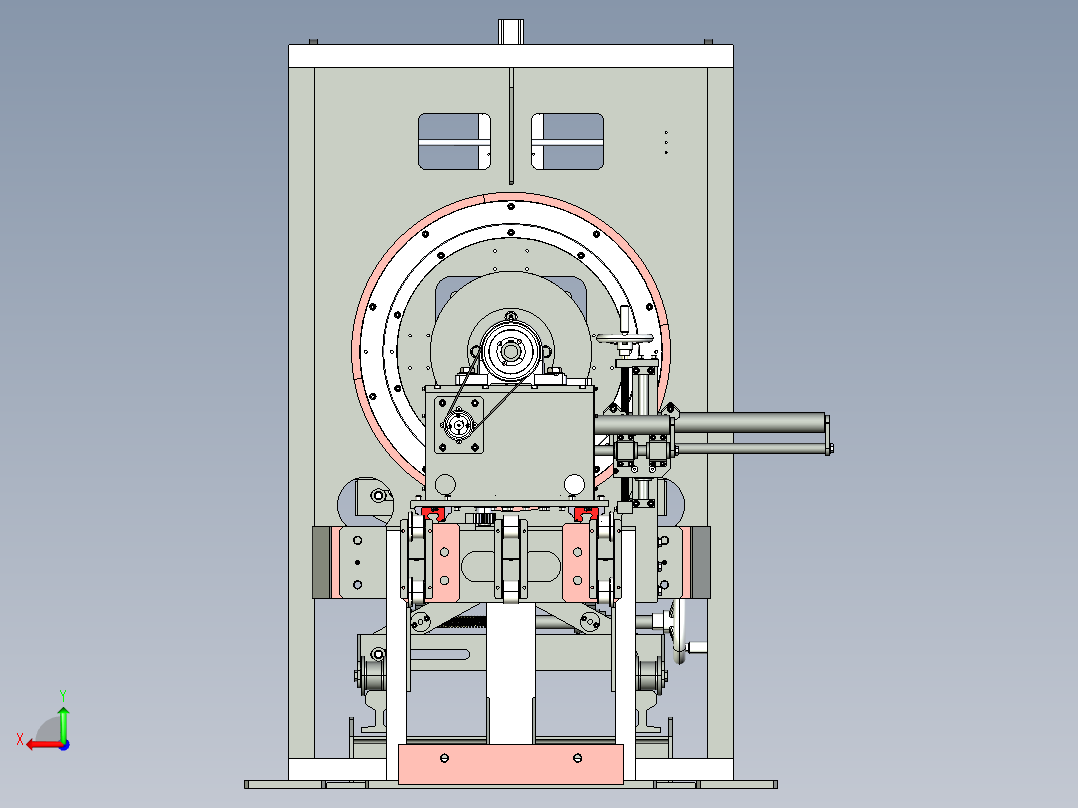 激光专用切管机后视图