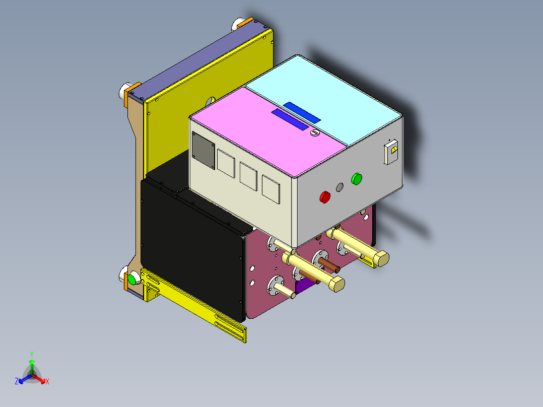 <span style='color: red'>振动器</span><span style='color: red'>保</span>压机<span style='color: red'>3D</span>模型