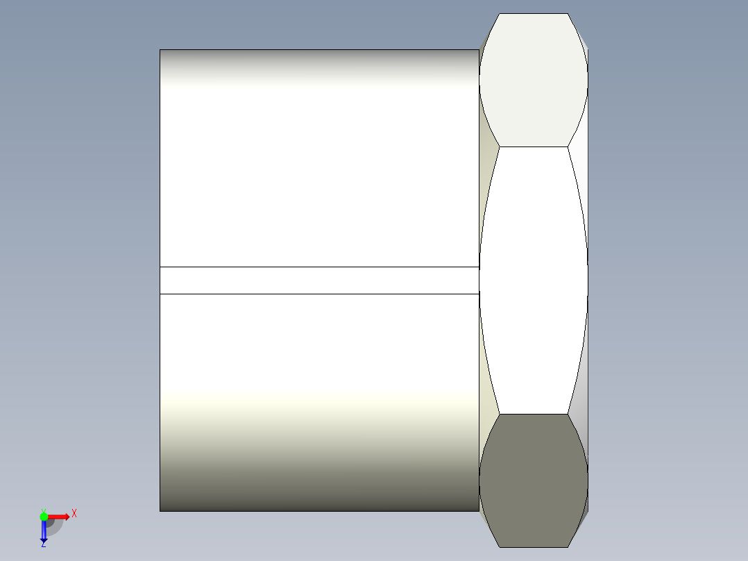 免鍵軸襯2505(B)-3D多系列多零件图纸模型俯视图