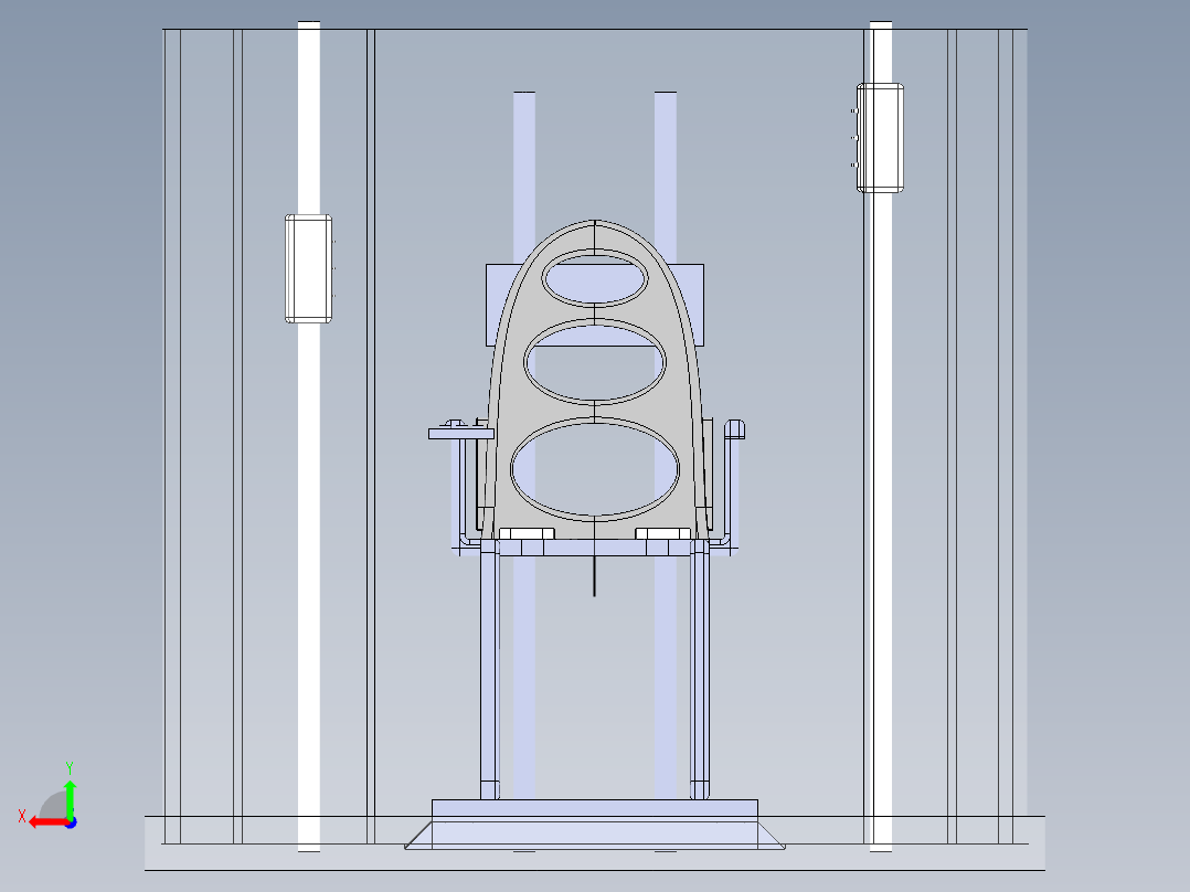 助老淋浴系统后视图