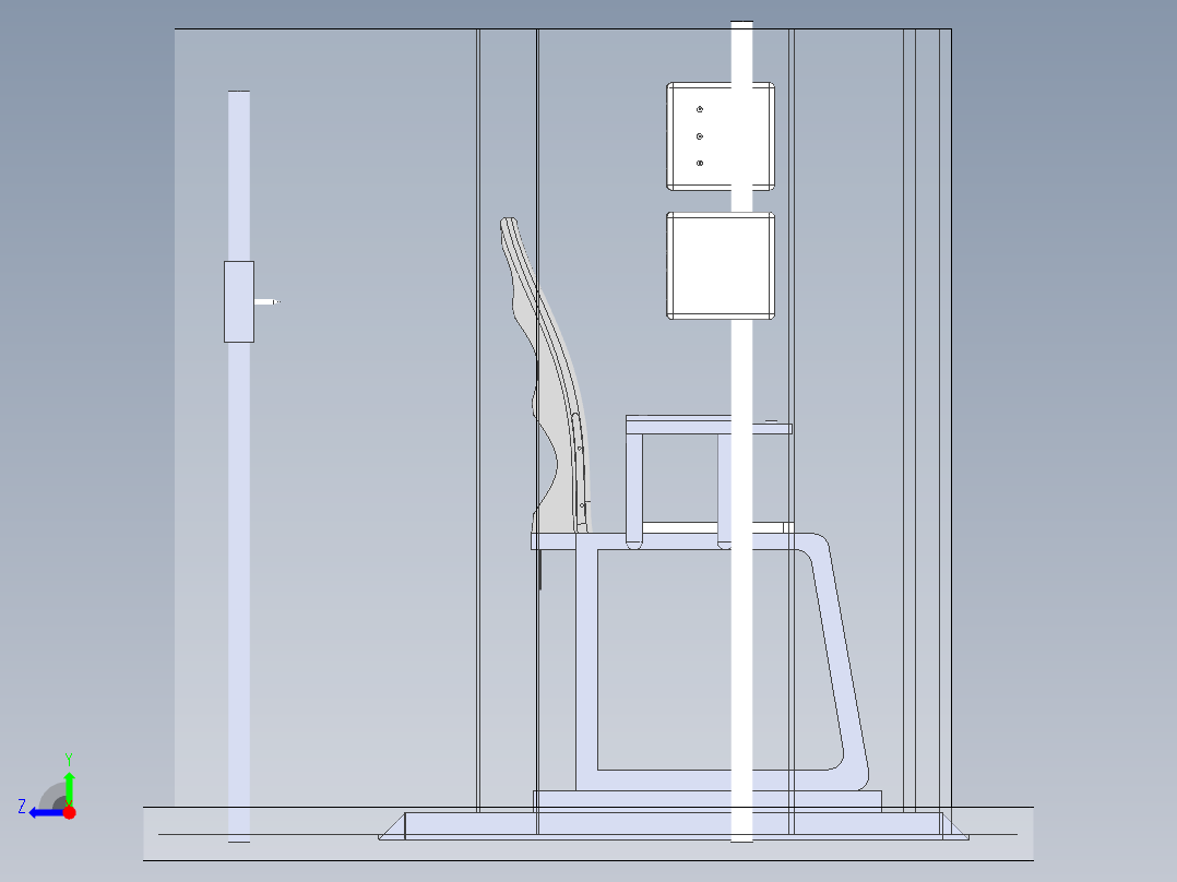 助老淋浴系统右视图