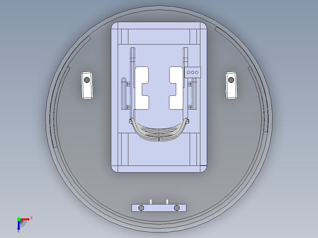 助老淋浴系统俯视图