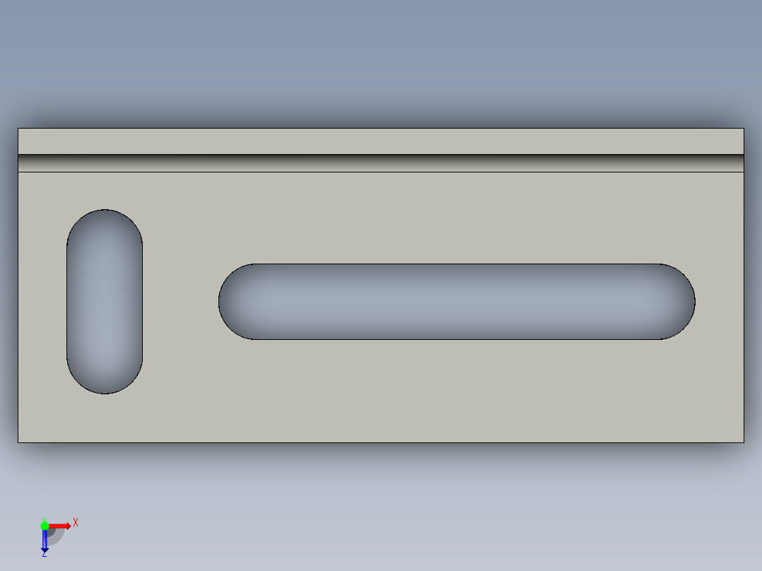 基恩士LV-H100bracket4_kc图纸模型俯视图
