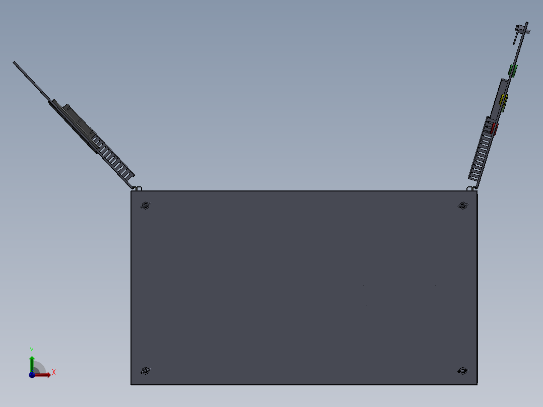 电器柜 电控柜 (120) 机械设计素材前视图