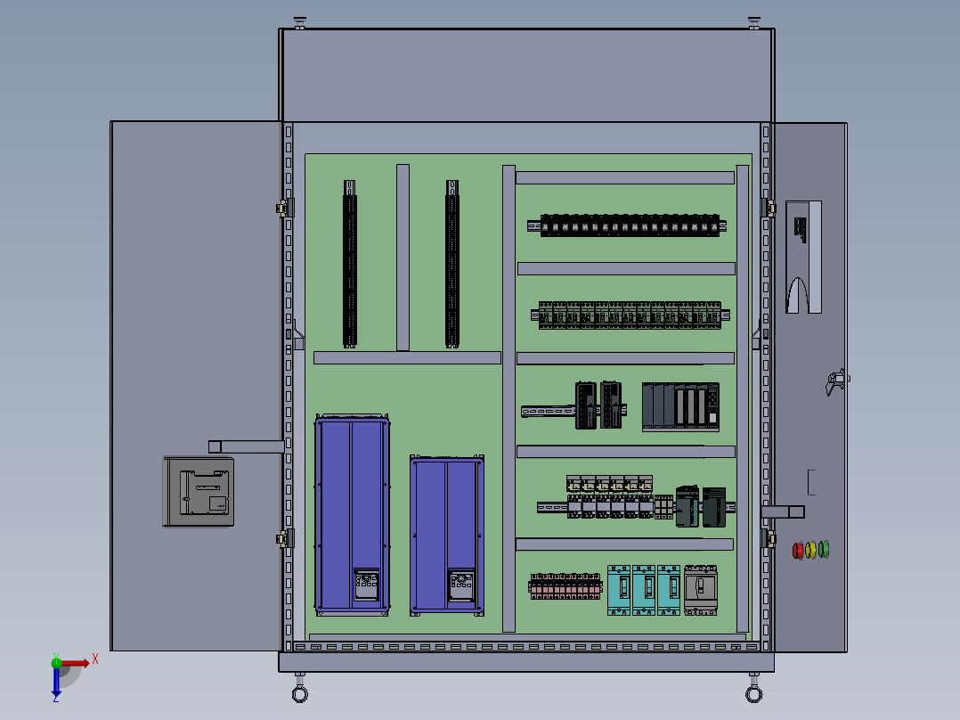 电器柜 电控柜 (120) 机械设计素材俯视图