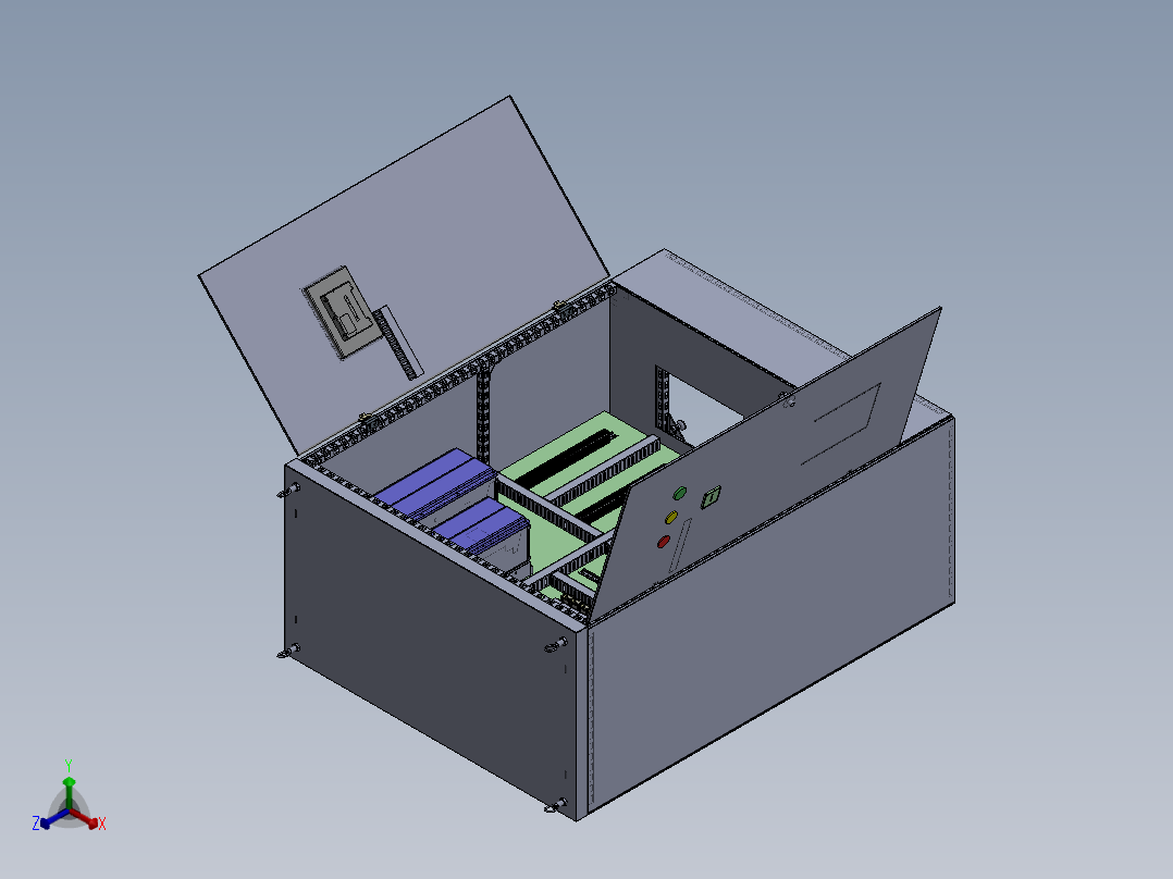 电器柜 电控柜 (120) 机械设计素材正等轴测图