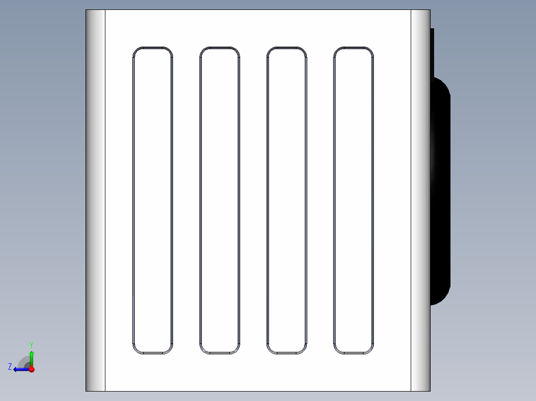 厨房杂物间洗衣机右视图