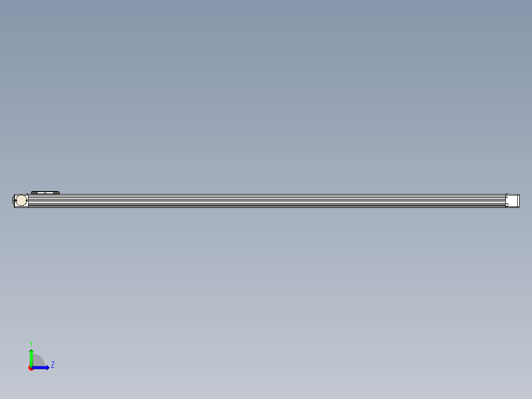 同步带滑台-欧规BC6-L120-S2200-R-P40-D3左视图