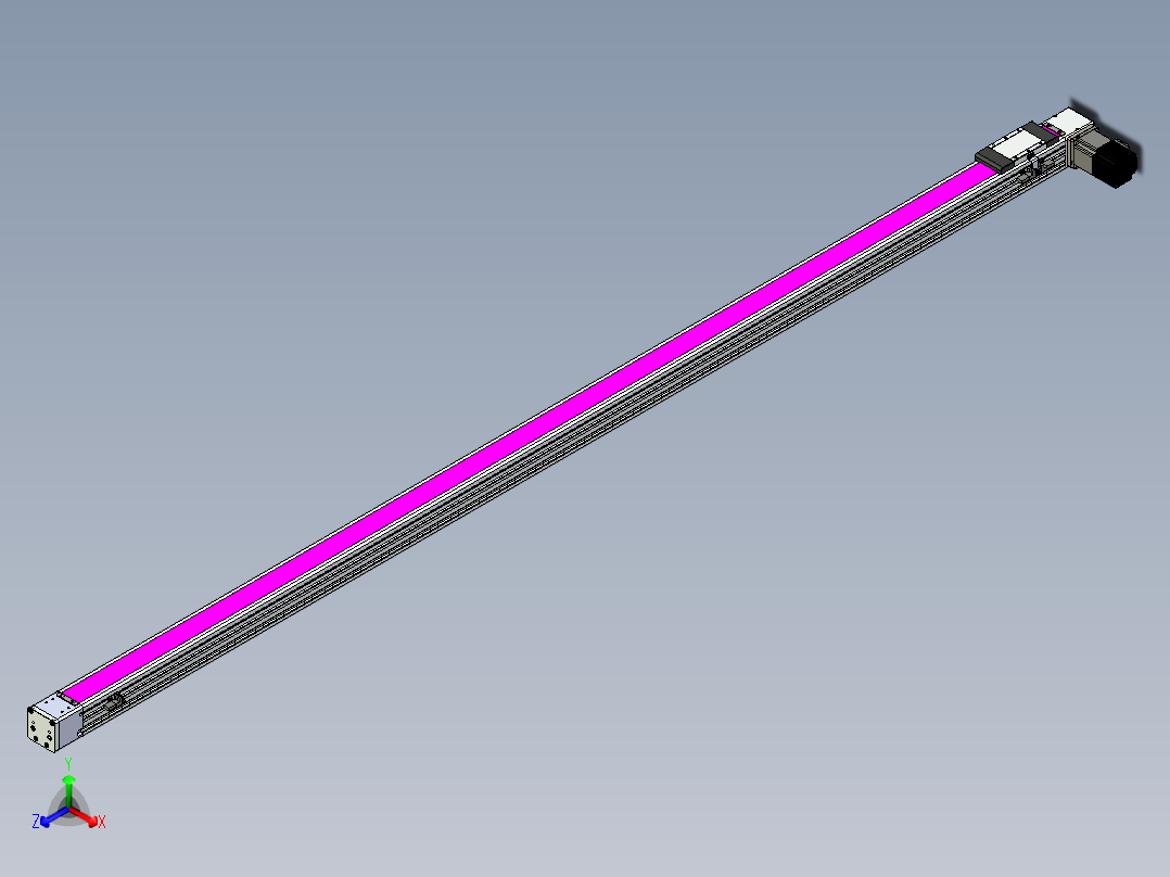 同步带滑台-欧规BC6-L120-S2200-R-P40-D3正等轴测图