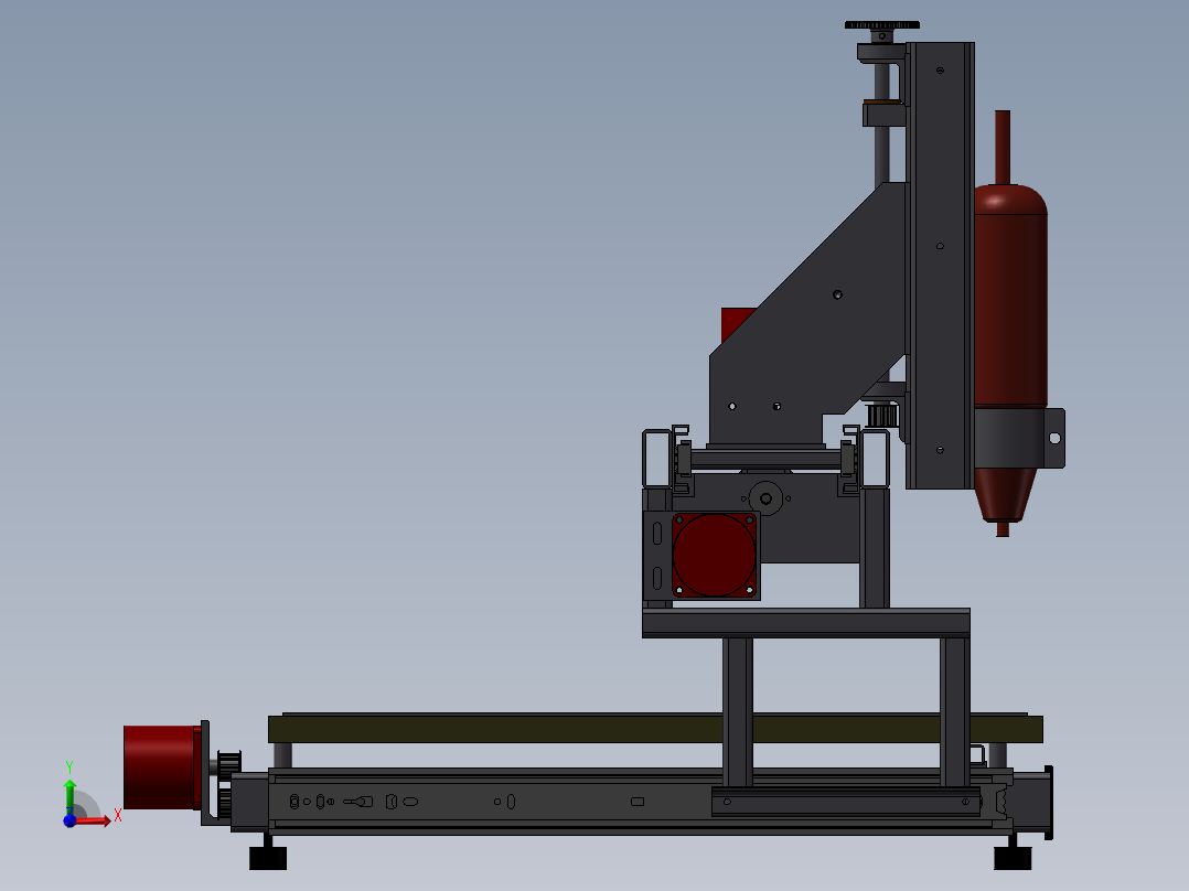 数控雕刻机前视图