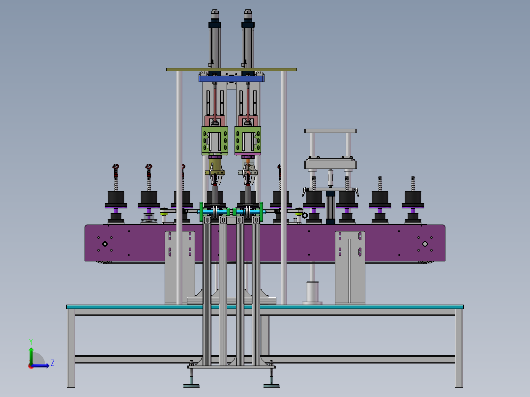Q082-冰糕剖切机的设计【三维SolidWorks】左视图