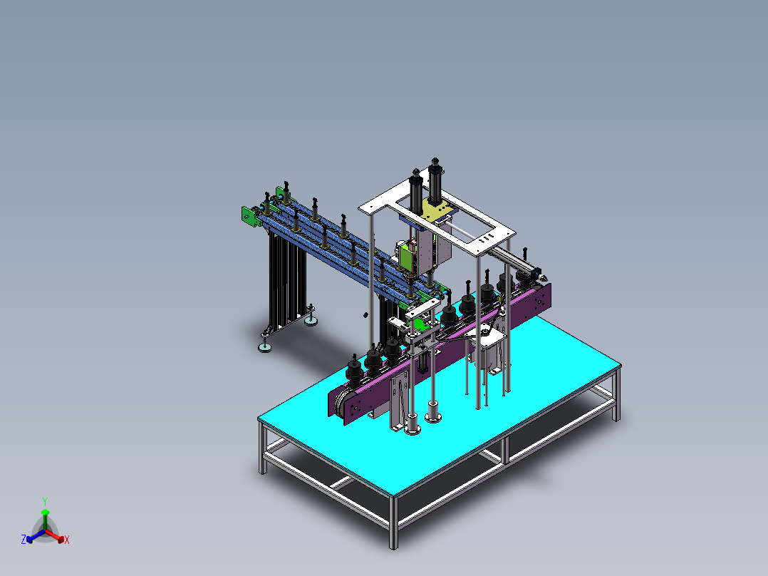 Q082-冰糕剖切机的设计【三维SolidWorks】正等轴测图