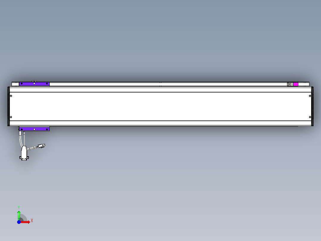 威洛博VL系列直线电机模组-VL14S1-S900前视图