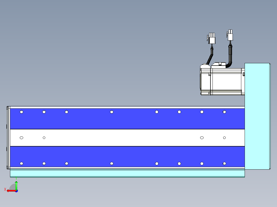VF丝杆传动-一般环境VF14-Lxx-C-S250-BR-ZP40-C3后视图