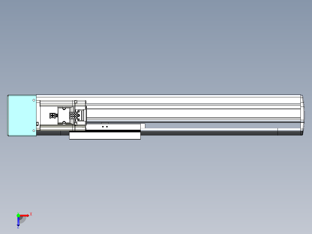 VF丝杆传动-一般环境VF14-Lxx-C-S250-BR-ZP40-C3俯视图