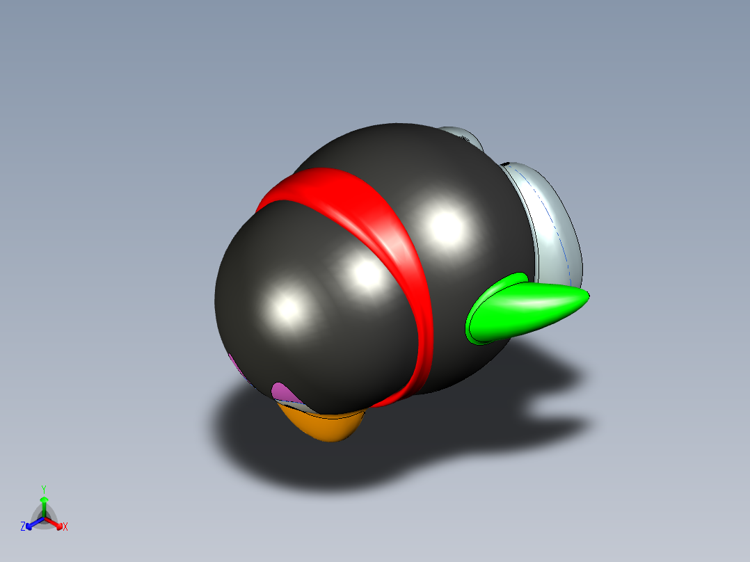 超盟QQ仔正等轴测图