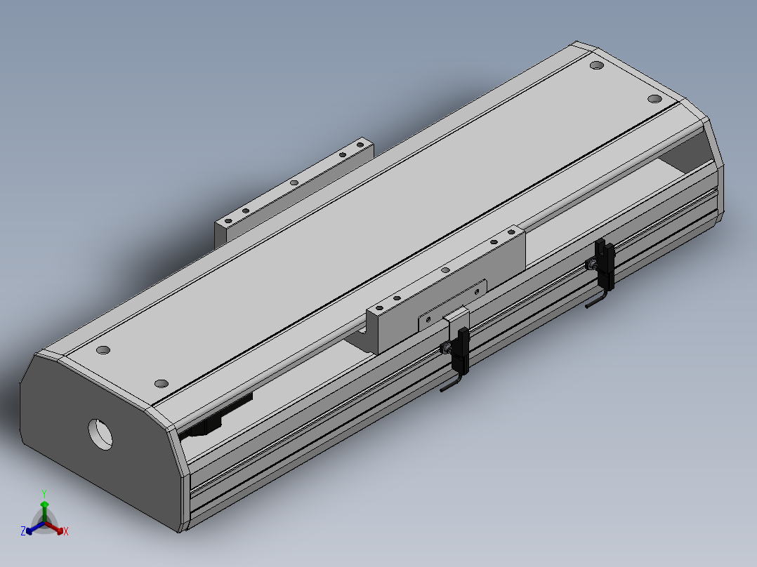 精密模组MY170-T10-150L-M-P40B-C4-C正等轴测图