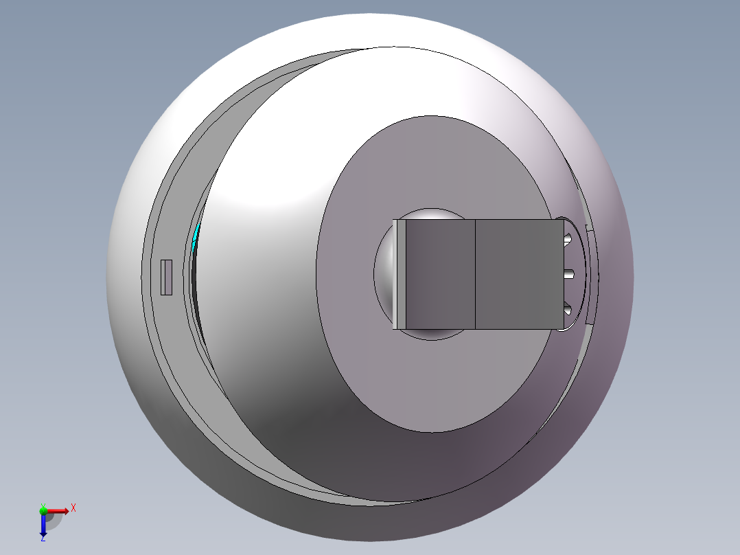 板栗炒货机俯视图