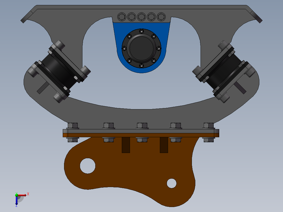 振动盘结构设计俯视图