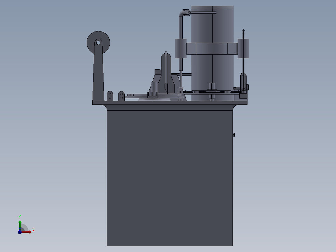 机械专业包装机设计 连续式包装机含三维二维说明书1532568前视图