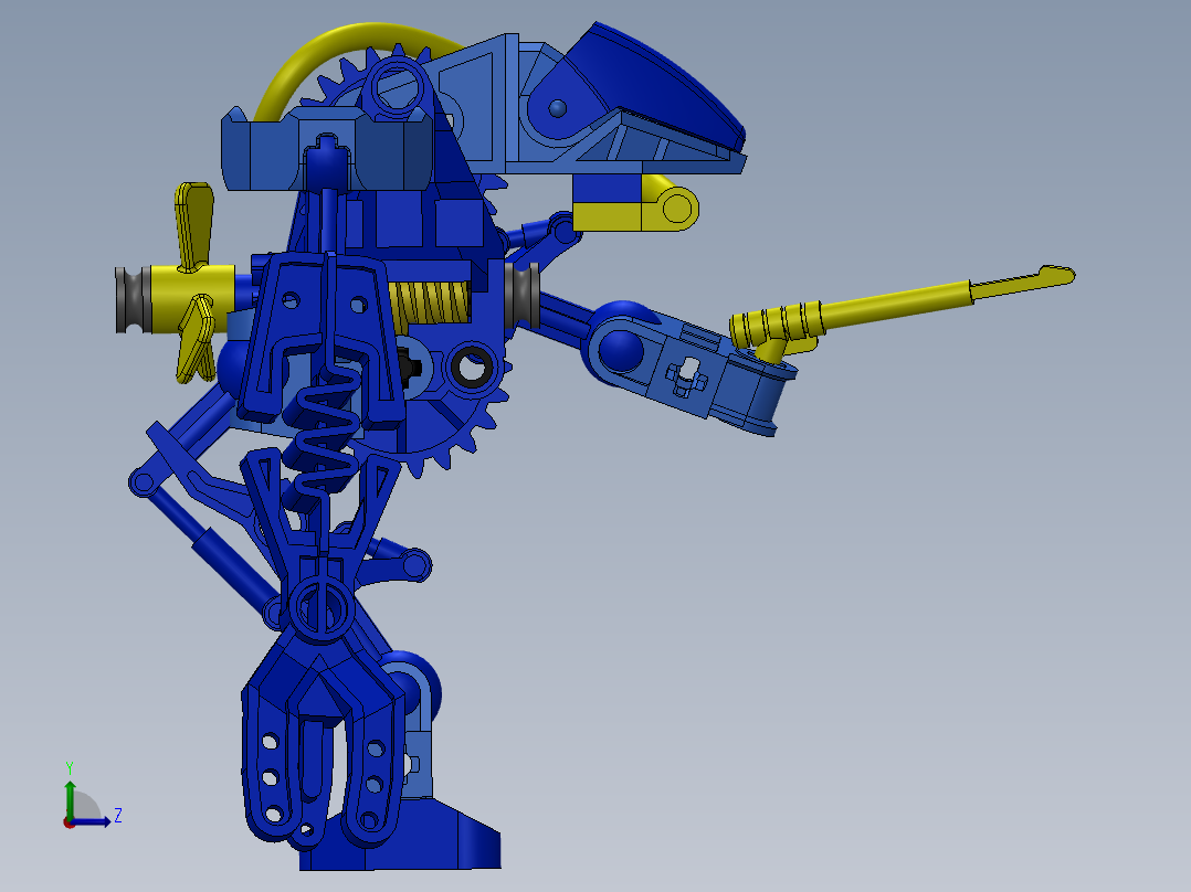 喷漆机器人左视图