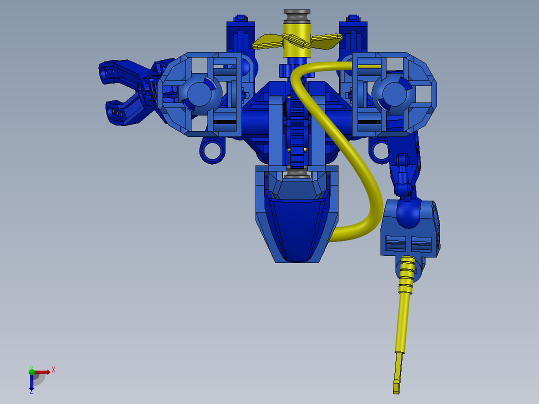 喷漆机器人俯视图