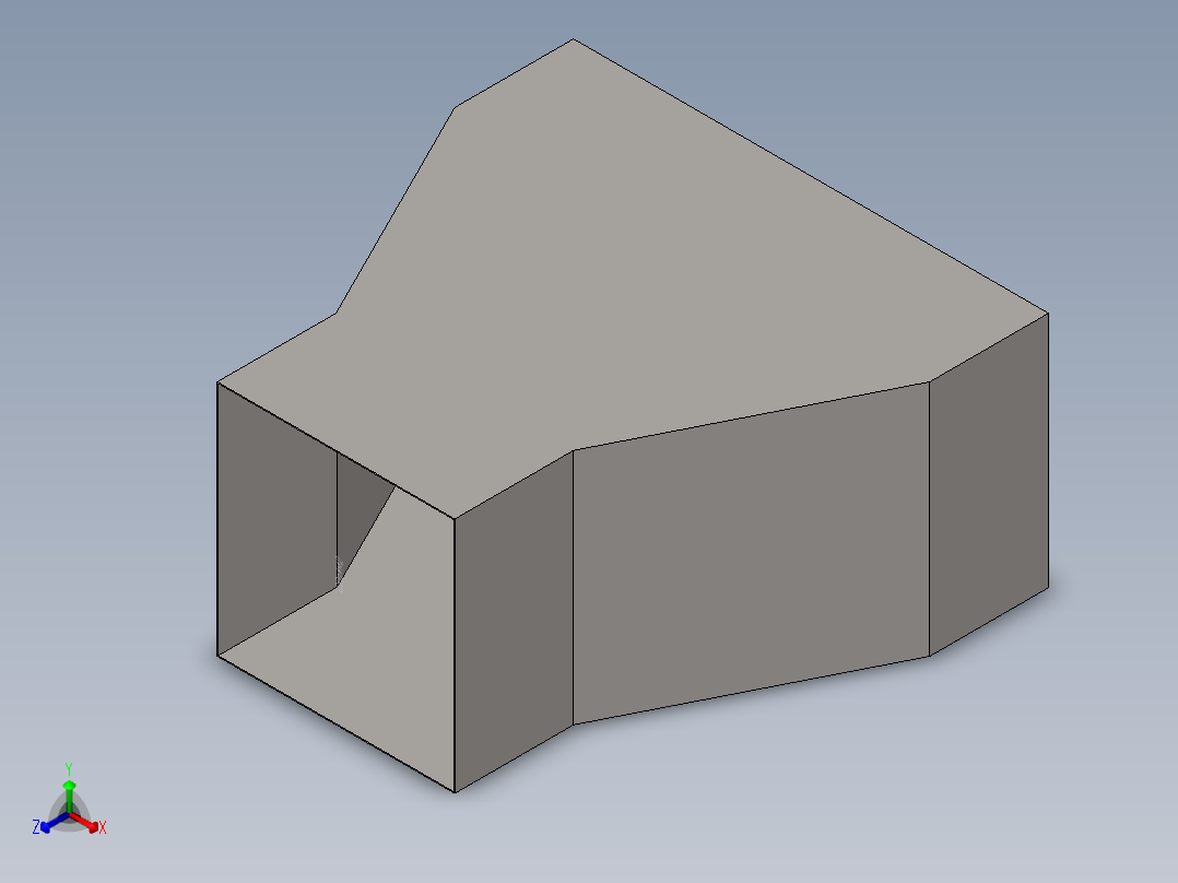 hvac reducer正等轴测图
