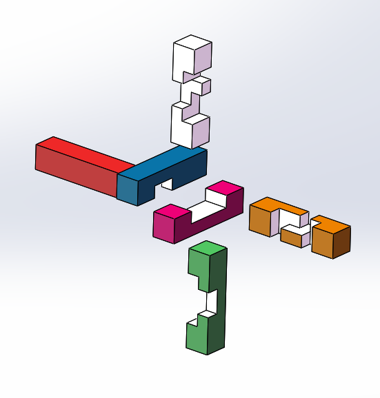 鲁班锁模型+3D打印