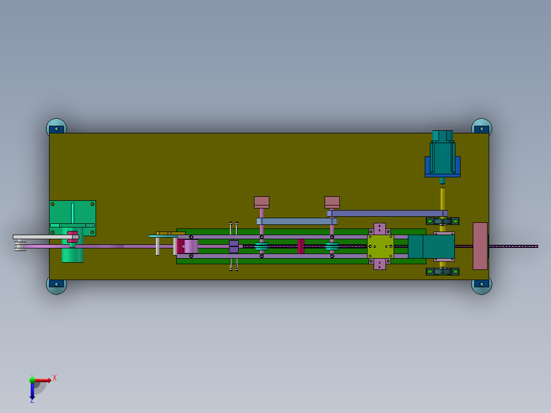 纸带U型成型机sw18可编辑俯视图