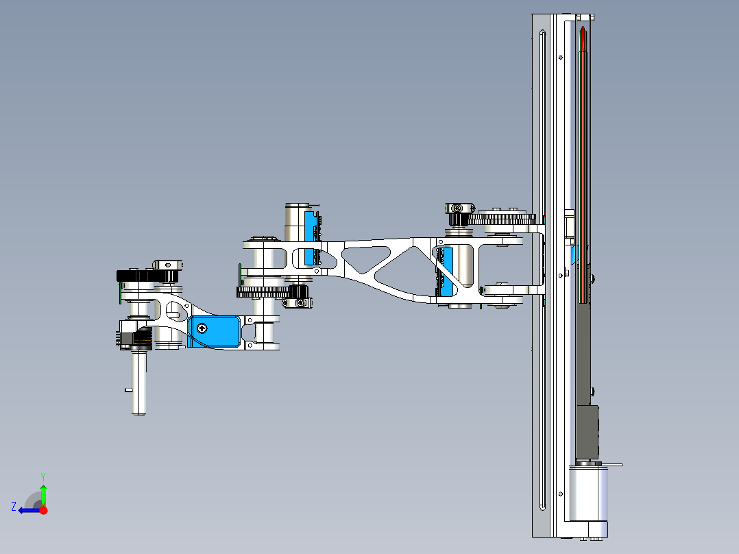 four-axis-robotic-arm SW STP右视图