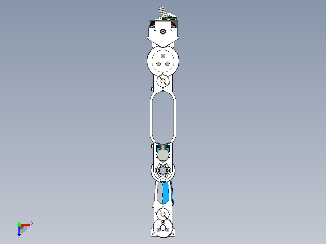 four-axis-robotic-arm SW STP俯视图