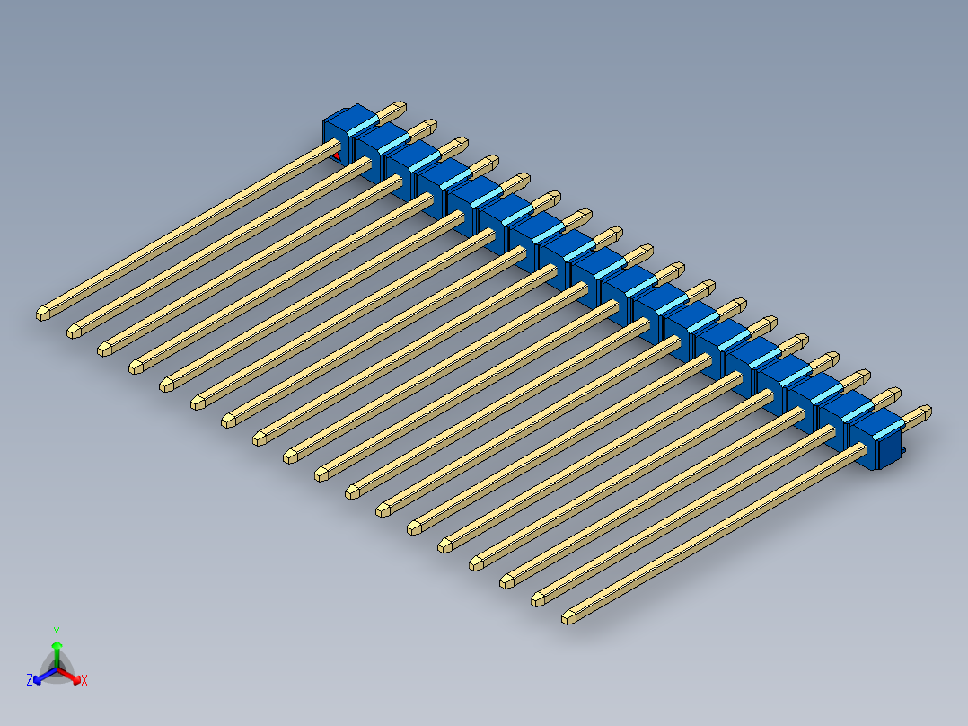 彩色公头100mil（2.54mm）系列-DS1021_blue_1x18p_100mil_Type43_rev1.0