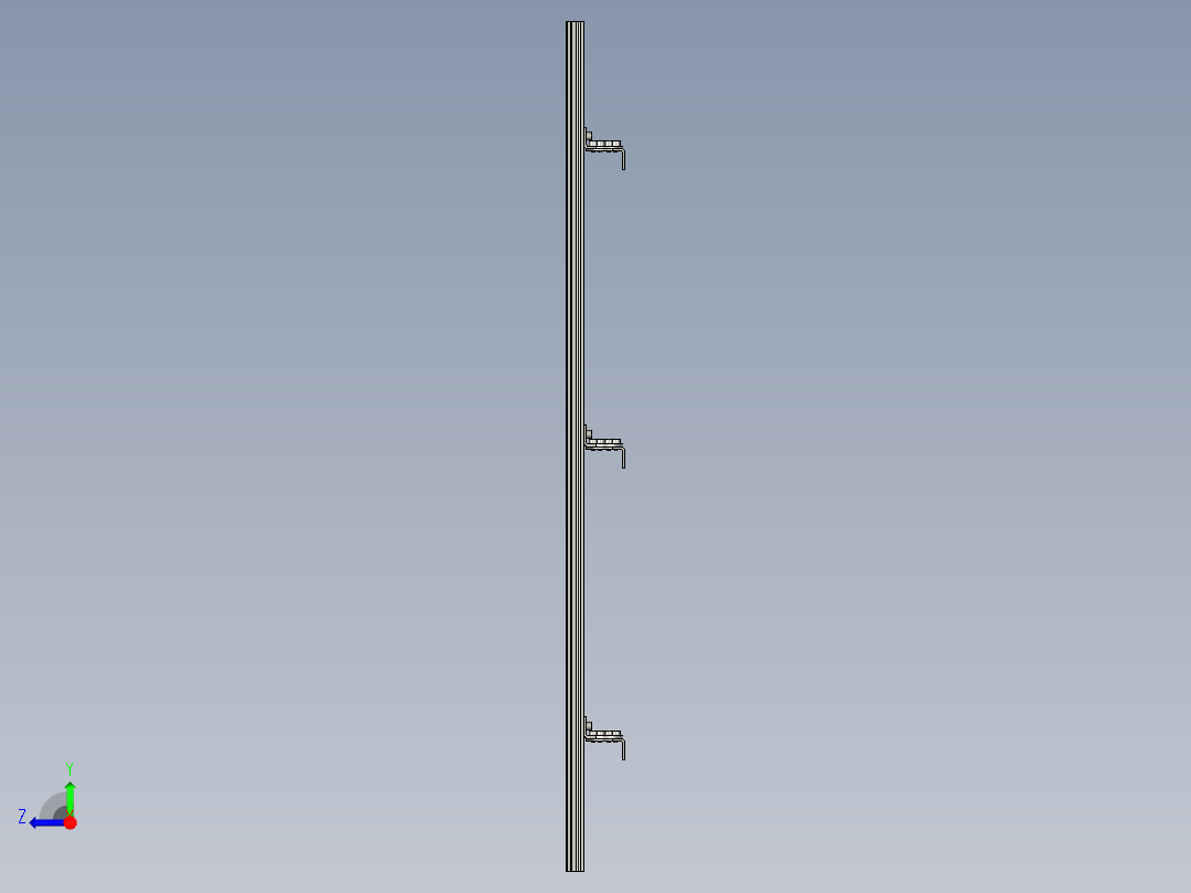基恩士SL-M64H_kc图纸模型右视图