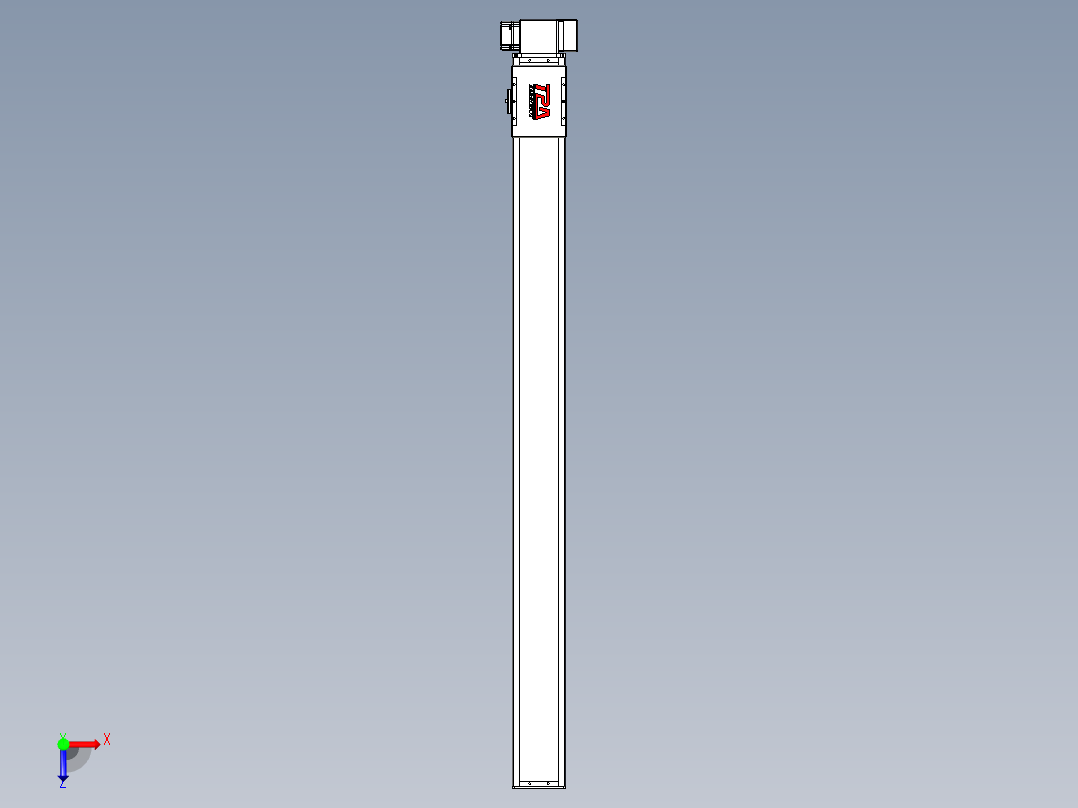 同步带全封闭直线模组TPA-HCB-110D-90-L1300-LP-Y-P40-N3俯视图