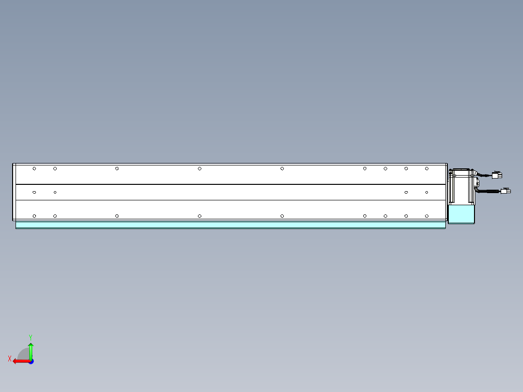 威洛博VBC同步带传动一无尘环境VBC14-L45-S750-BLD-ZP40-C3后视图