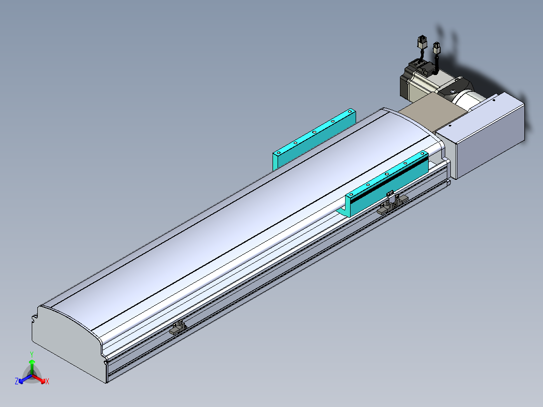 同步带滑台-半封闭B22H-L100-C-S600-R-P75-D3-N5