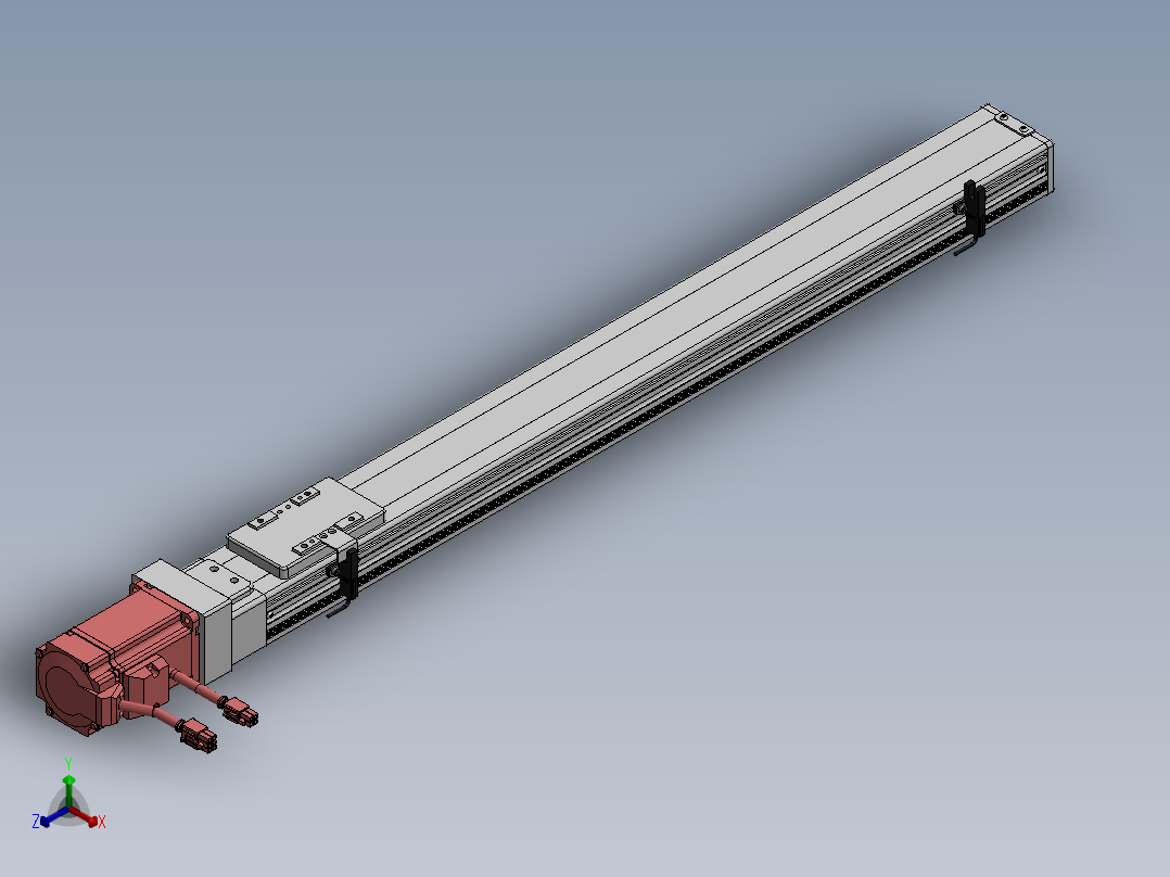 精密模组MY60-T10-600L-BC-P20B-C4-C正等轴测图