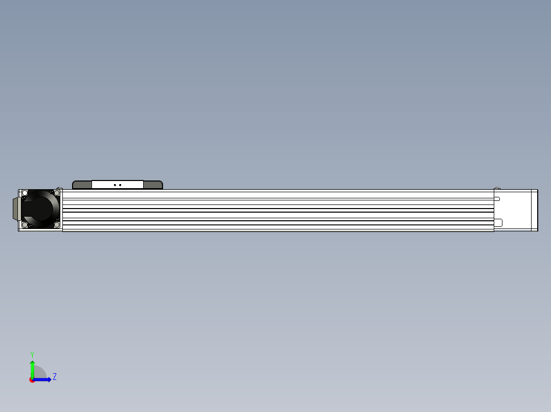 同步带滑台-欧规BC6-L120-S500-L-P40-D3左视图