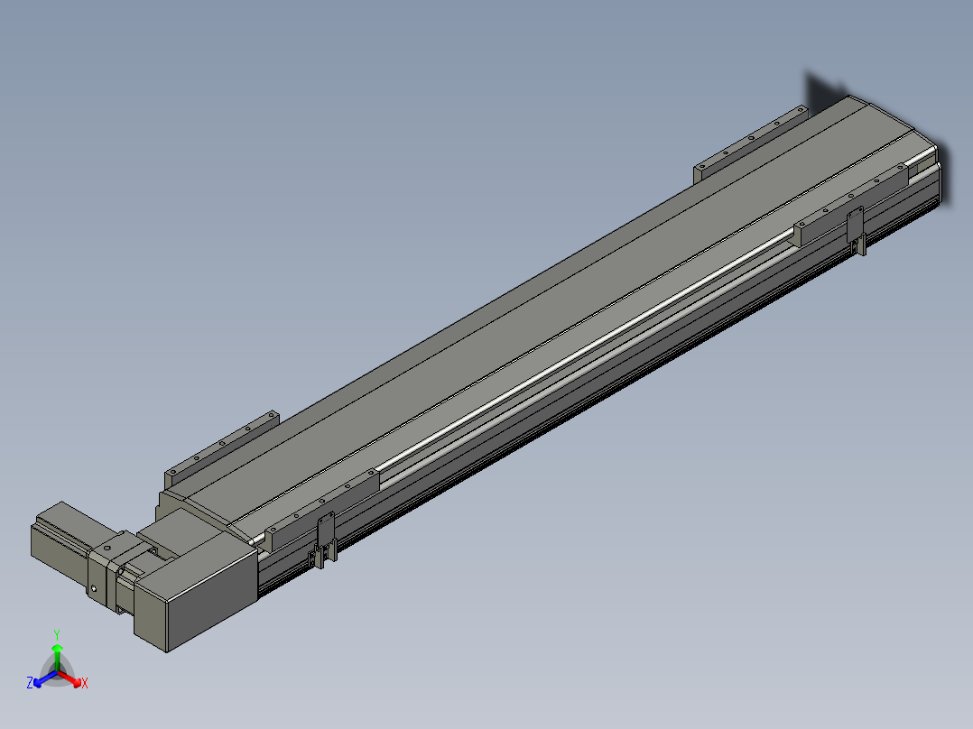 直线模组LHB21-L40-S1100-BR设计图纸