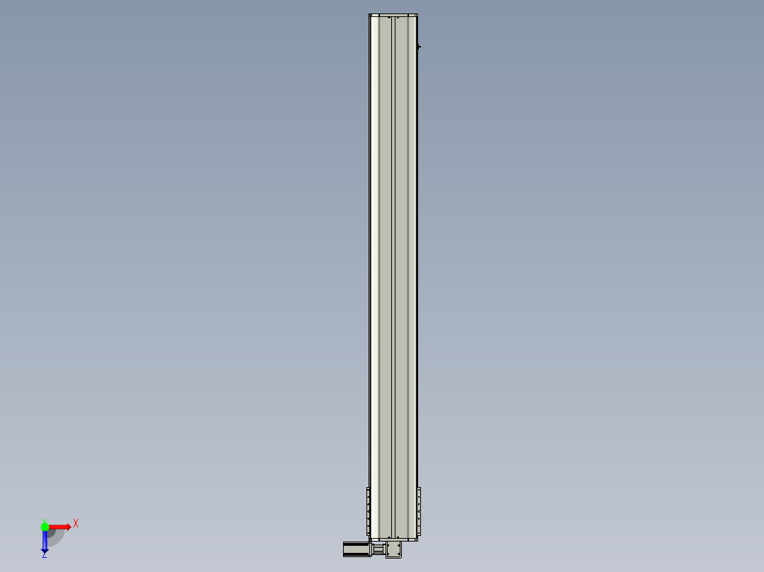 东锦同步带传动-直线滑台模组DH270B-C-L150-S2500-BL-P750W-C3俯视图