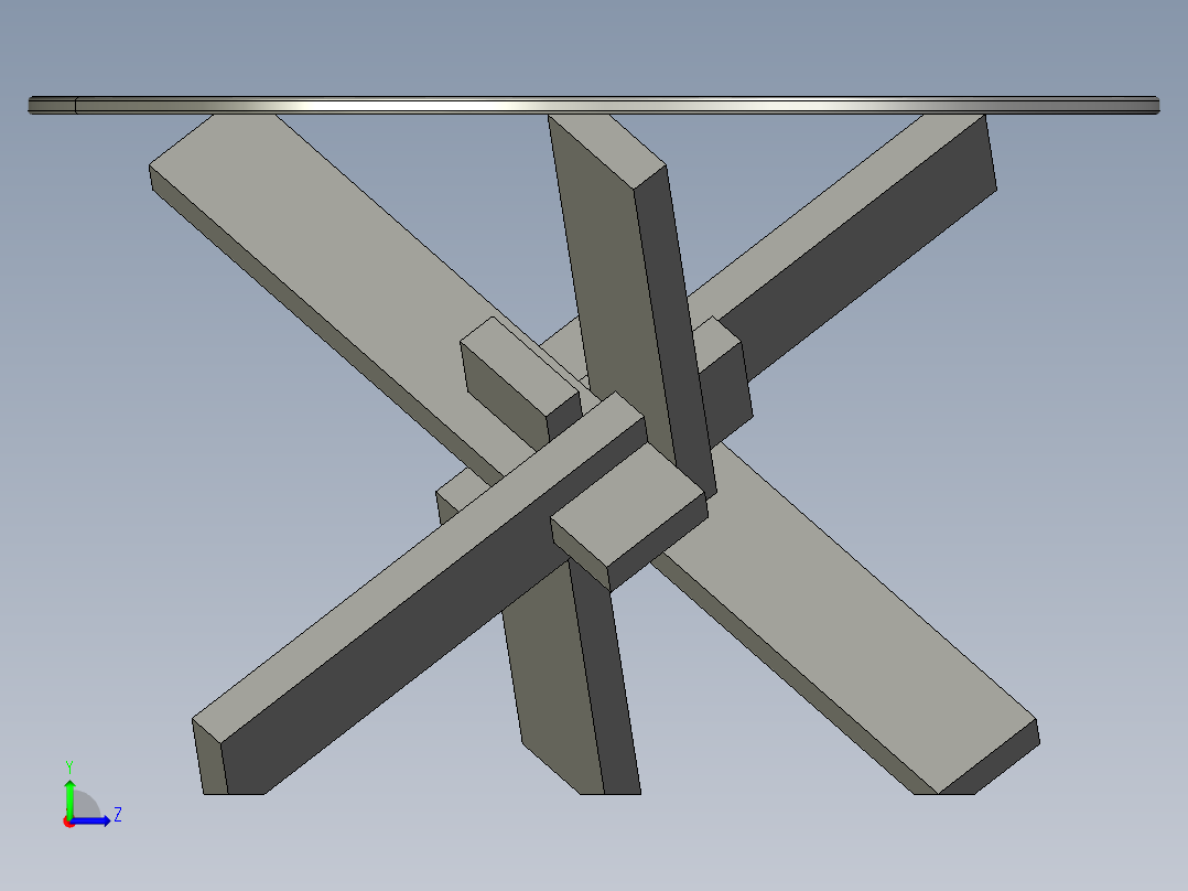 咖啡桌(1)左视图