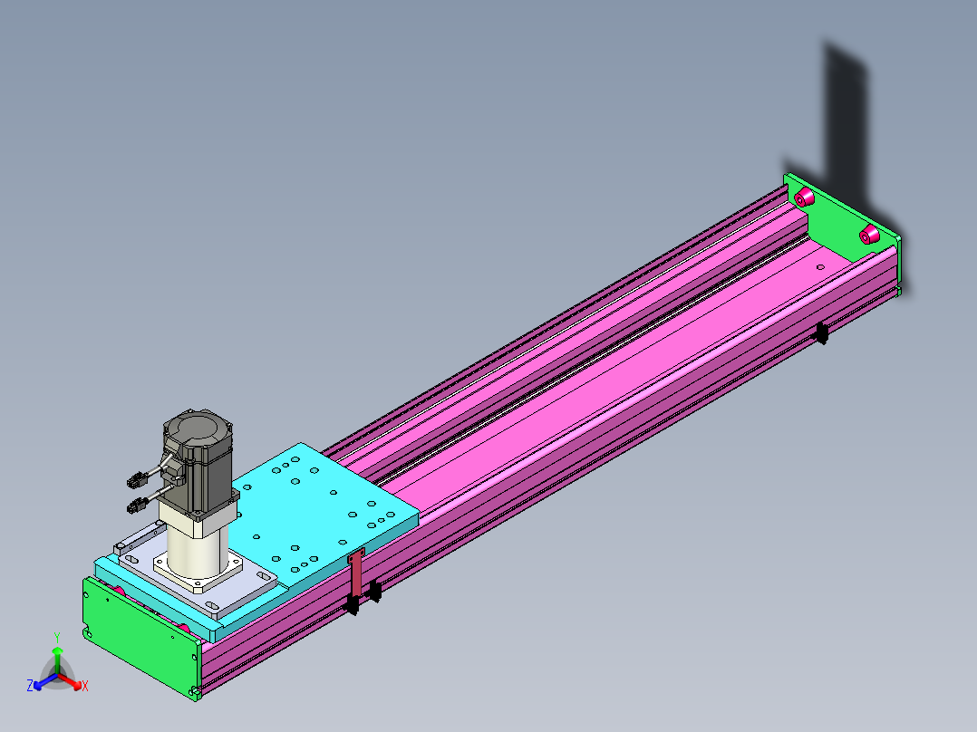东锦齿条传动DH210G-L167-S850-BU-减速机+P750W