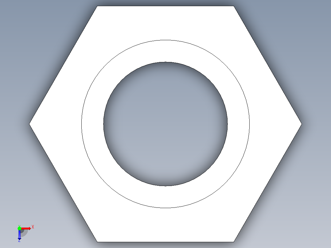 CPVC管件16-Sch80_ReducerBushing_SxSPIG_9837-101_0.75in x 0.5in俯视图