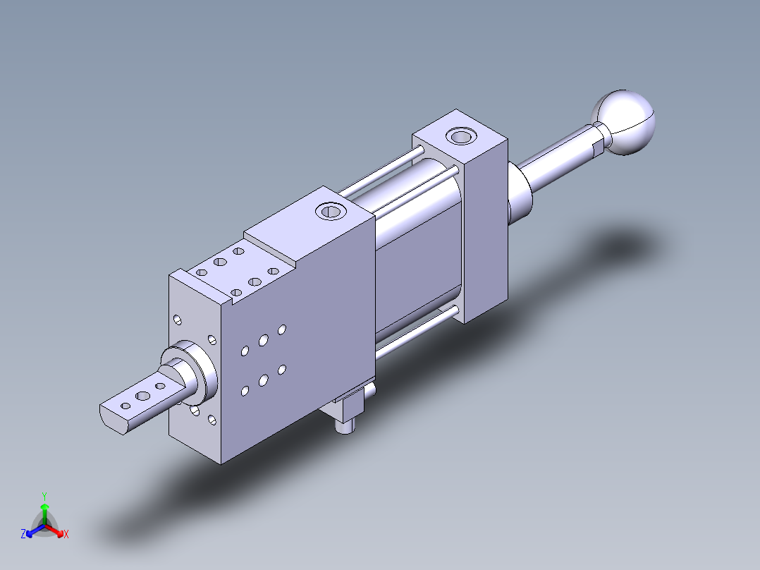 德克斯TUNKERS气缸数模SZK_63_1_Z_A12_T12_TUENKERS正等轴测图