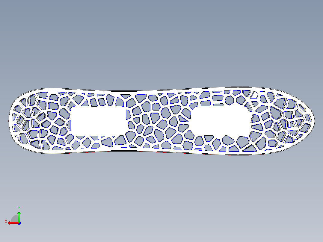 镂空创意滑板后视图