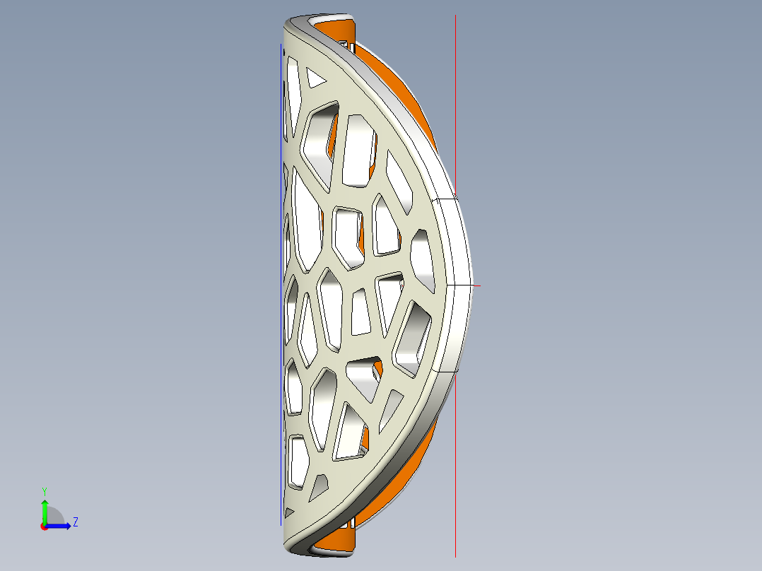 镂空创意滑板左视图