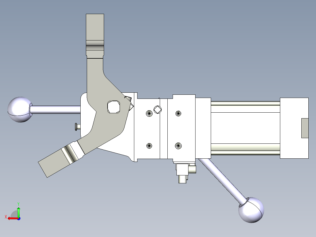 德克斯TUNKERS气缸数模V_50_1_Z_A10_T12_45~120后视图