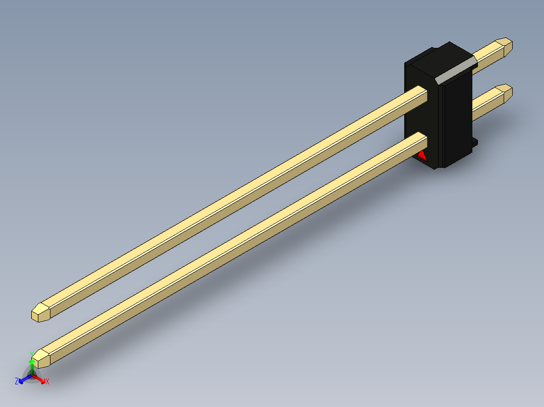彩色公头100mil（2.54mm）系列-DS1021_black_2x01p_100mil_Type43_rev1.0